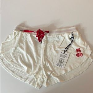 Psycho Bunny White Woman Model Shorts Lounge Small